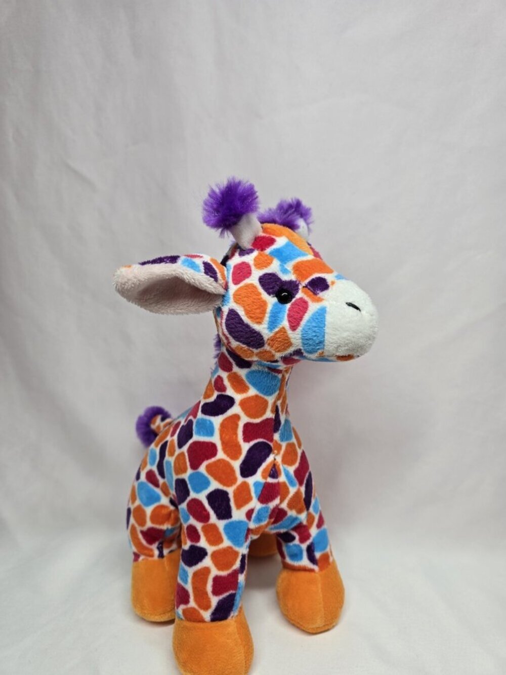 Ganz Webkinz Sunset Giraffe Plush Rainbow Spots Stuffed Animal No Code HM674